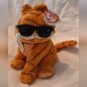 NWT Ty Vintage Beanie Babies Garfield "Cool Cat" Plushie